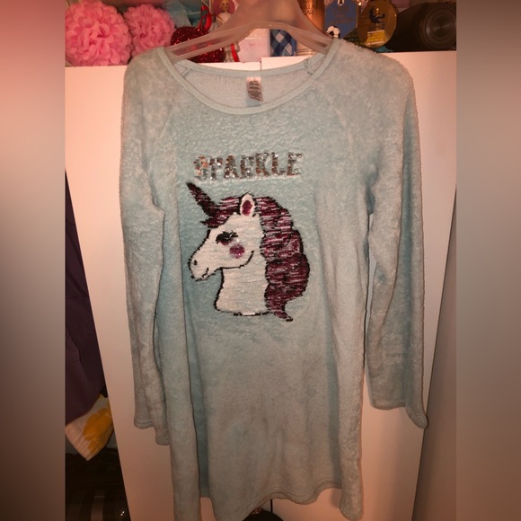 Blue Unicorn Pajamas - Picture 3 of 4